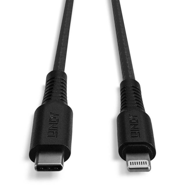 Lindy - 31288 cable de conector Lightning 3 m Negro