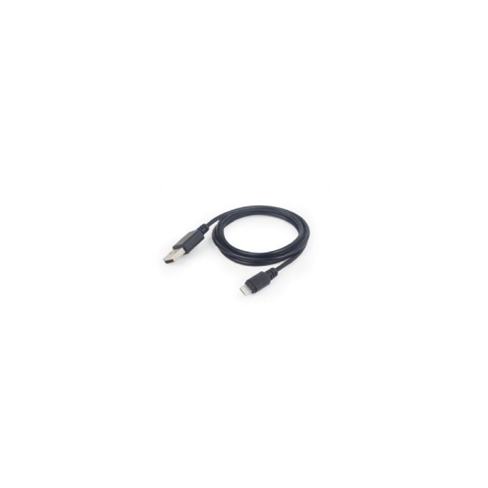 Gembird - CC-USB2-AMLM-1M cable de conector Lightning Negro