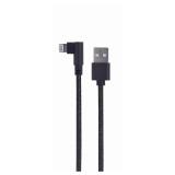 Gembird - CC-USB2-AMLML-0.2M cable de conector Lightning 0,2 m Negro