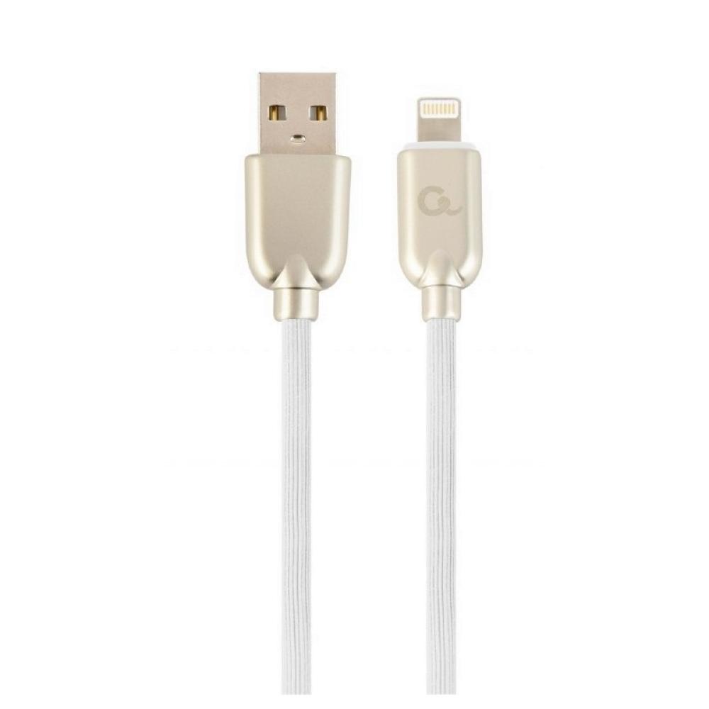 Cablexpert - CC-USB2R-AMLM-1M-W cable de conector Lightning Blanco