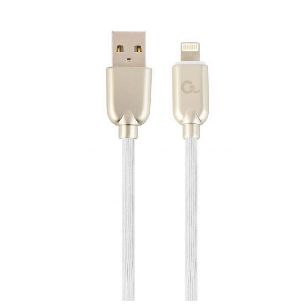 Cablexpert - CC-USB2R-AMLM-2M-W cable de conector Lightning Blanco