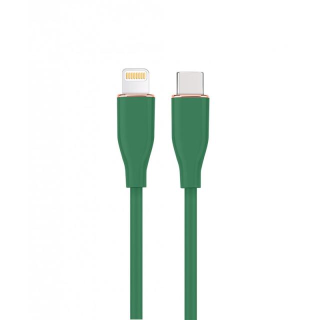 Gembird - CC-USB2S-CM8PM-1.5M-G cable de conector Lightning 1,5 m Verde