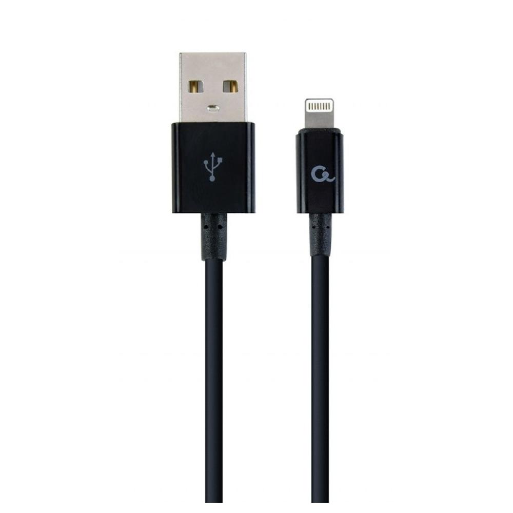 Cablexpert - CC-USB2P-AMLM-1M cable de conector Lightning Negro