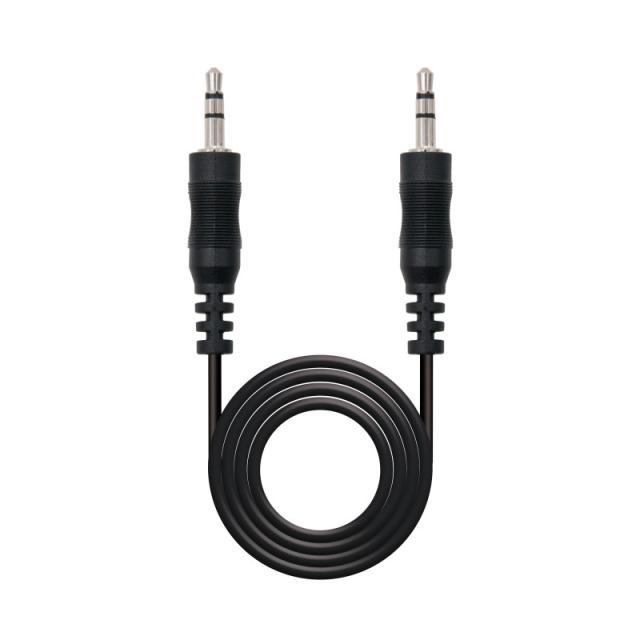 Nanocable - Cable audio estéreo, Jack 3.5/M-Jack 3.5/M, negro, 15m