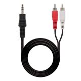 Nanocable - 10.24.0305 cable de audio 5 m 3,5mm 2 x RCA Negro