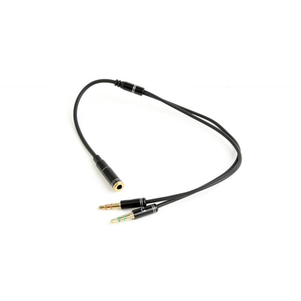 Gembird - Adapter audio stereo 3.5mm mini Jack/4PIN/ cable de audio 0,2 m 3,5mm 2 x 3.5mm Negro