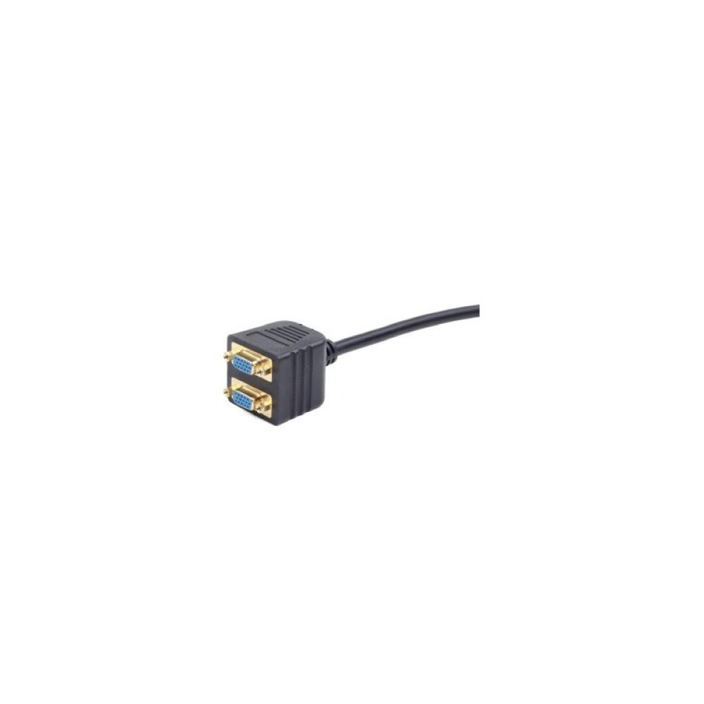 Gembird - CC-VGAX2-20CM cable VGA 0,2 m VGA (D-Sub) 2 x VGA (D-Sub) Negro