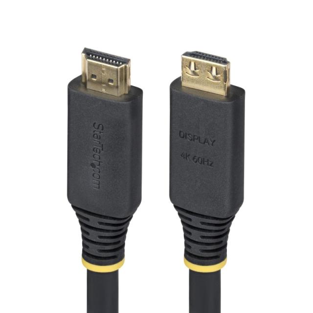 StarTech.com - Cable HDMI de Alta Velocidad Activo de 10m - Conectores de Agarre - UHD 4K60Hz/1440p 144Hz - 18Gbps - HDR10/HDCP
