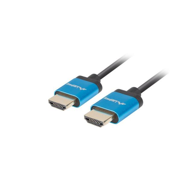 Lanberg - CA-HDMI-22CU-0010-BK cable HDMI 1 m HDMI tipo A (Estándar) Negro, Azul