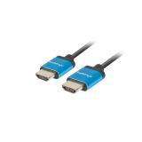 Lanberg - CA-HDMI-22CU-0010-BK cable HDMI 1 m HDMI tipo A (Estándar) Negro, Azul