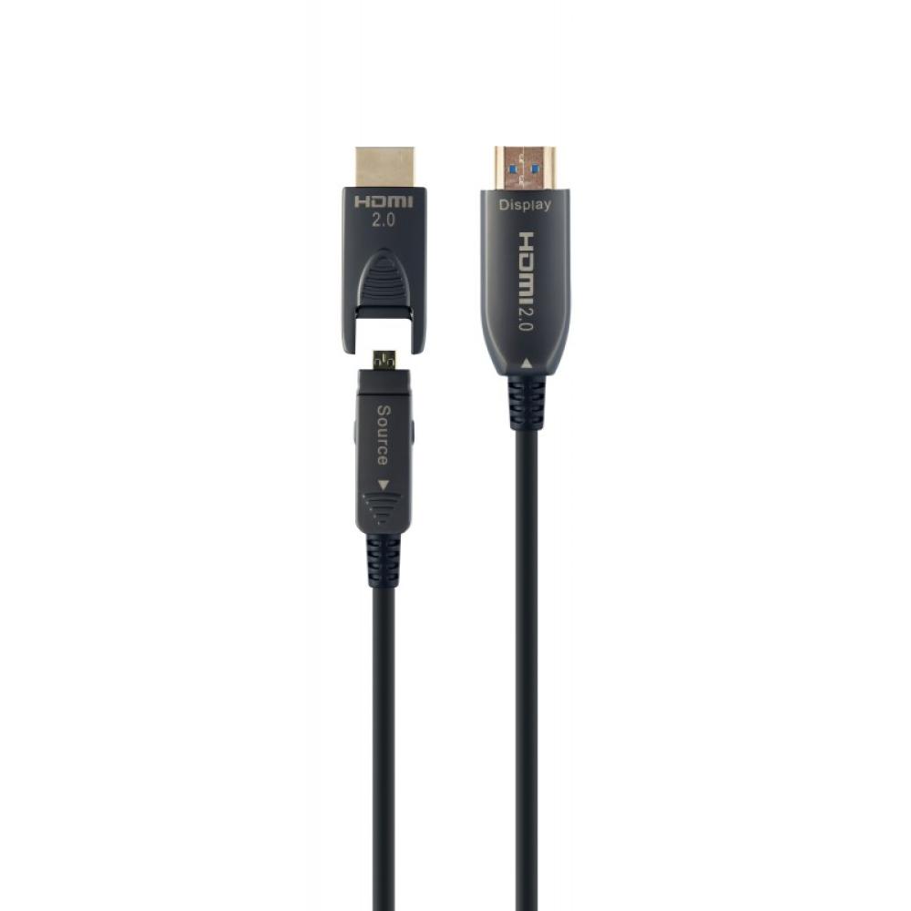 Gembird - CCBP-HDMID-AOC-30M cable HDMI HDMI tipo A (Estándar) HDMI tipo D (Micro) Negro