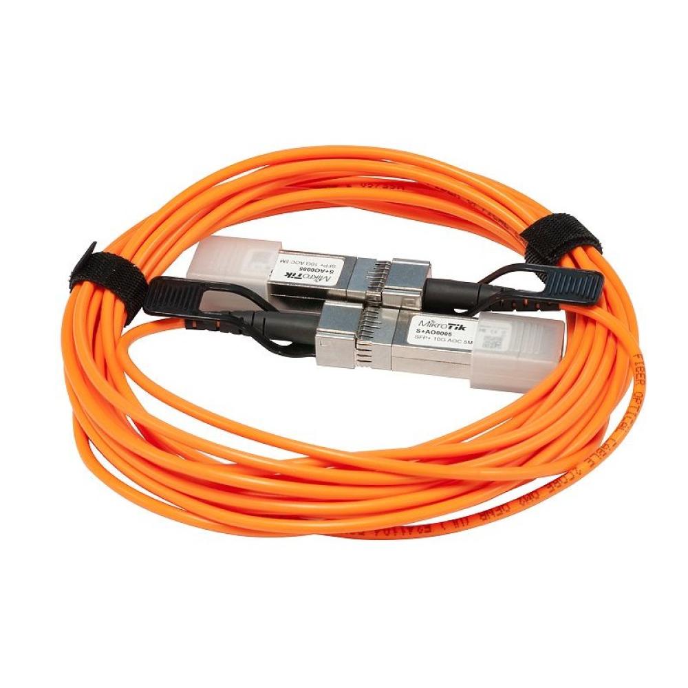 Mikrotik - S+AO0005 Cable de fibra óptica e InfiniBand 5 m SFP+ Naranja