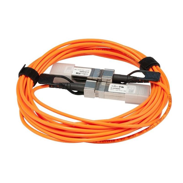 Mikrotik - S+AO0005 Cable de fibra óptica e InfiniBand 5 m SFP+ Naranja