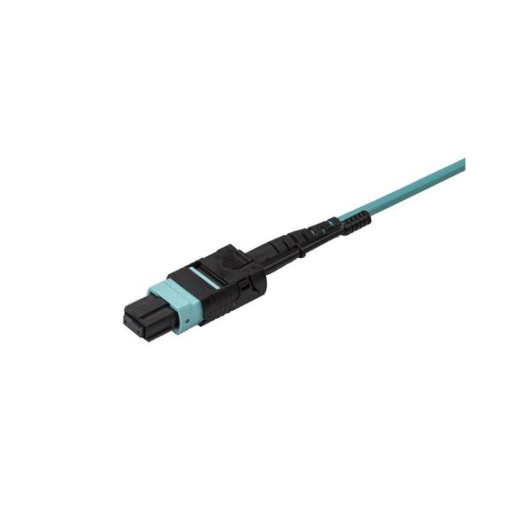 StarTech.com - Cable de 1m de Fibra Óptica Dúplex Multimodo MTP(F)/PC a 4x LC/PC Multiconector OM3 - OFNP - Tipo A 8F - 50/125µm