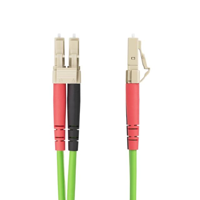 StarTech.com - Cable de Fibra Óptica LC a LC (UPC) OM5 Multimodo 5m - Latiguillo de Fibra Dúplex 50/125µm LOMMF Tipo Cremallera