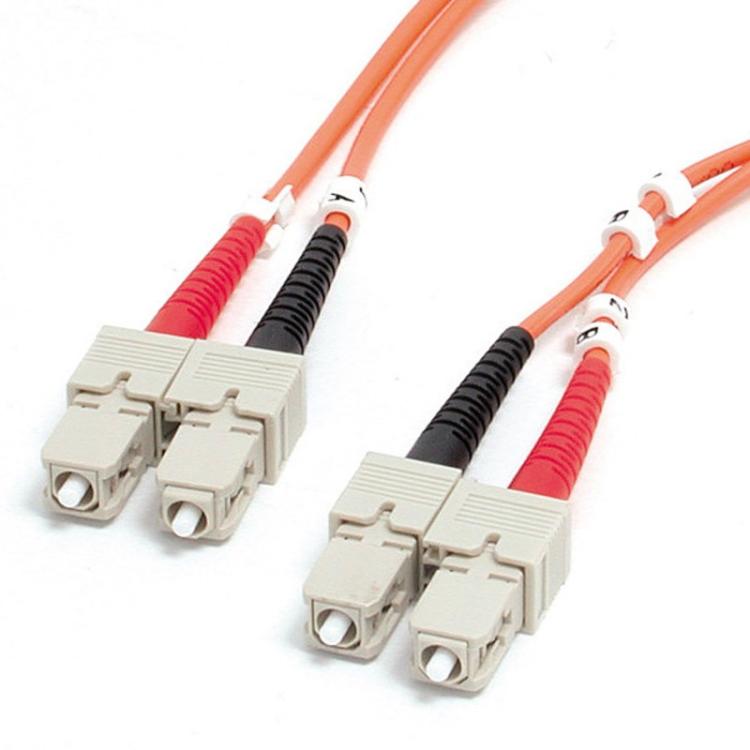 StarTech.com - Cable de Fibra Óptica Multimodo SC a SC OM1 de 2m - 62,5/125 - para Redes de 10G - LSZH