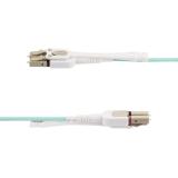 StarTech.com - Cable de Fibra Óptica Multimodo LC a LC (UPC) OM4 de 4m - con Pestillos - 50/125µm - Redes de 100G - Resistente a