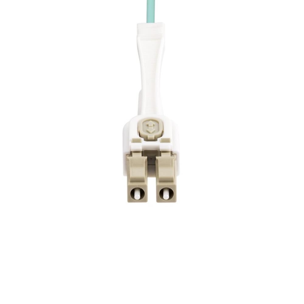StarTech.com - Cable de Fibra Óptica Multimodo LC a LC (UPC) OM4 de 4m - con Pestillos - 50/125µm - Redes de 100G - Resistente a