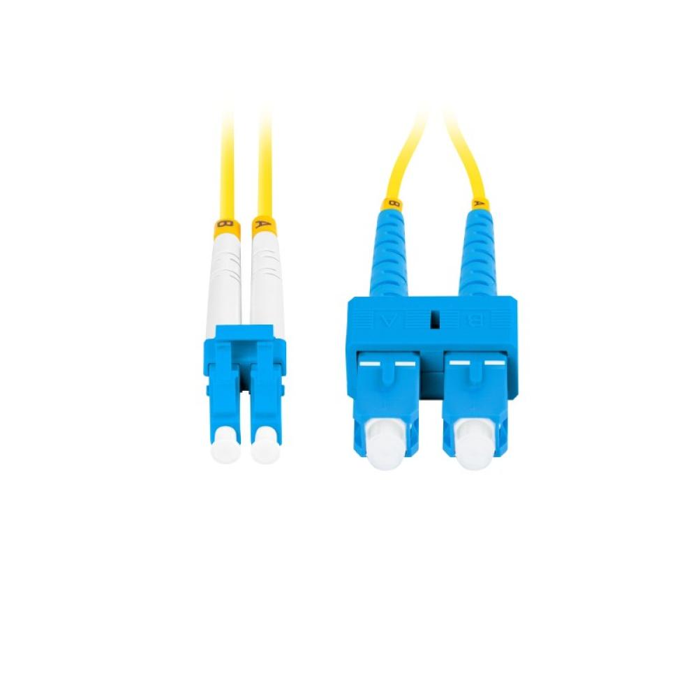 Lanberg - FO-SULU-SD11-0010-YE cable de fibra optica 1 m SC LC G.657.A1 Amarillo
