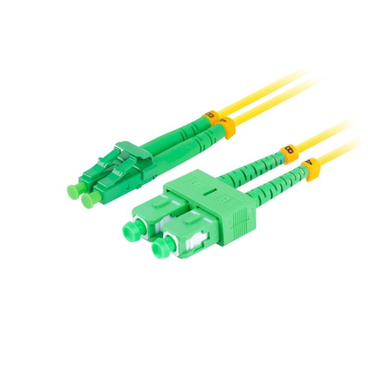 Lanberg - FO-SALA-SD11-0020-YE cable de fibra optica 2 m SC LC G.657.A1 Amarillo