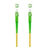 Nanocable - Cable de Fibra Óptica SC/APC a SC/APC Monomodo Simplex LSZH, Amarillo, 80 m