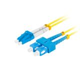 Lanberg - FO-SULU-SD11-0050-YE Cable de fibra óptica e InfiniBand 5 m SC LC Amarillo