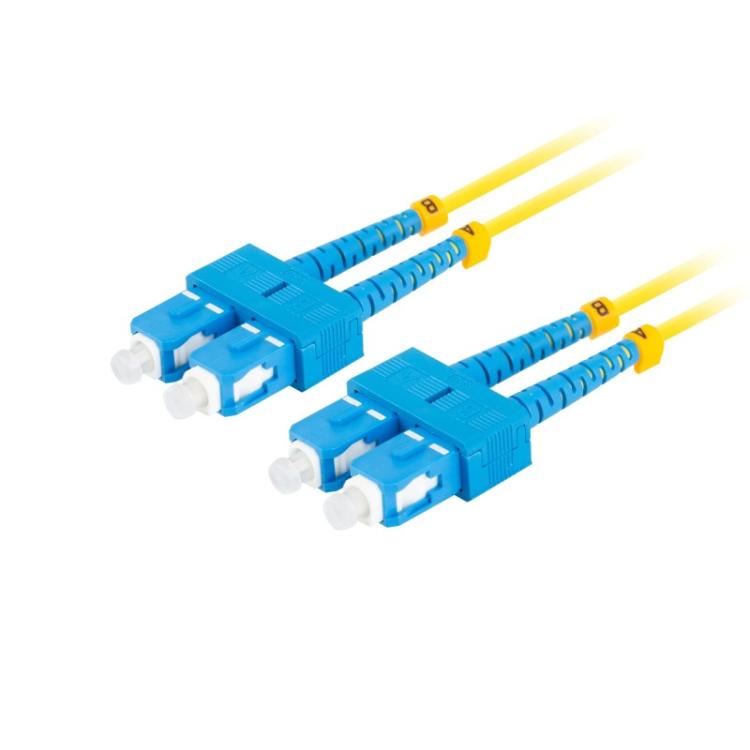 Lanberg - FO-SUSU-SD11-0050-YE Cable de fibra óptica e InfiniBand 5 m SC