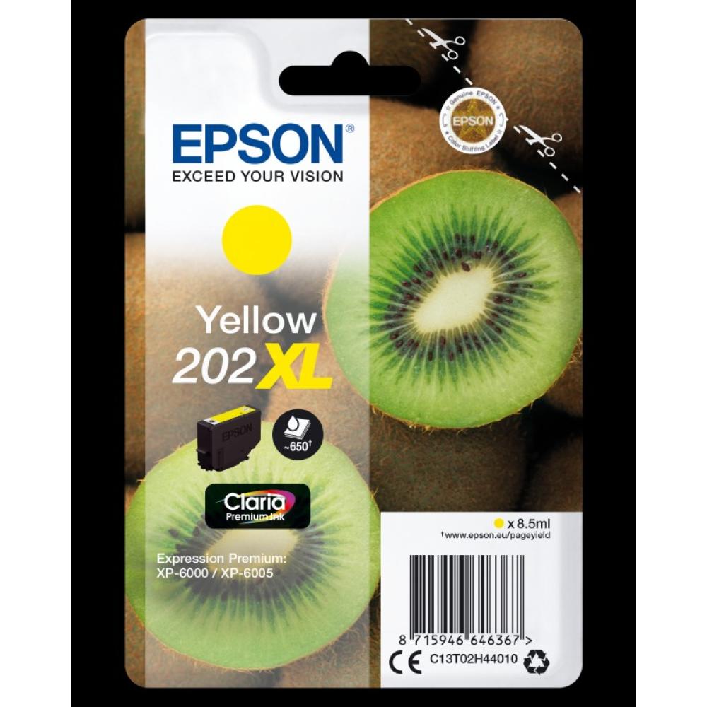 Epson - Kiwi Singlepack Yellow 202XL Claria Premium Ink