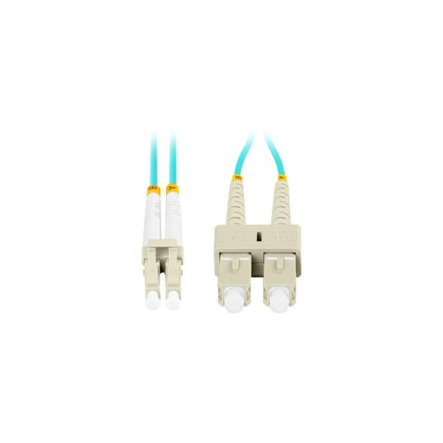 Lanberg - FO-LUSU-MD31-0020-TQ Cable de fibra óptica e InfiniBand 2 m 2x LC 2x SC LC/SC Color aguamarina