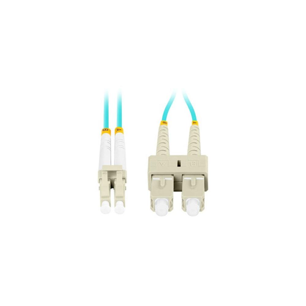 Lanberg - FO-LUSU-MD31-0020-TQ Cable de fibra óptica e InfiniBand 2 m 2x LC 2x SC LC/SC Color aguamarina