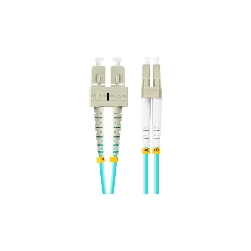 Lanberg - FO-LUSU-MD31-0020-TQ Cable de fibra óptica e InfiniBand 2 m 2x LC 2x SC LC/SC Color aguamarina