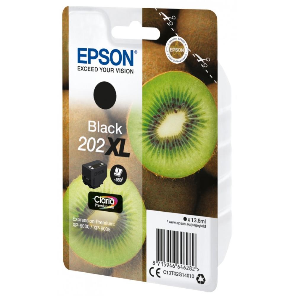Epson - Kiwi Singlepack Black 202XL Claria Premium Ink