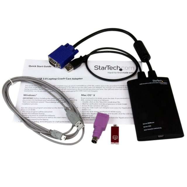StarTech.com - Adaptador Crash Cart USB KVM para Ordenador Portátil