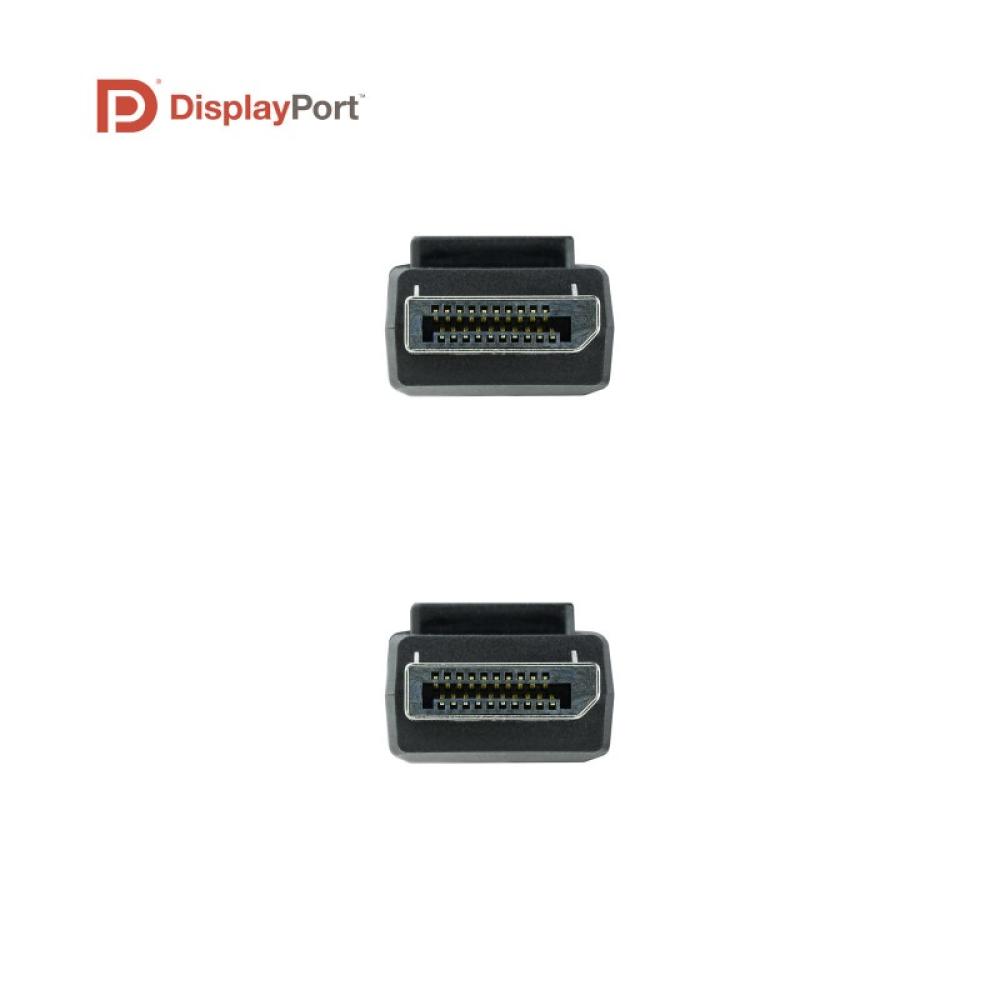 Nanocable - Cable DISPLAYPORT 1.4 CERTIFICADO VESA, DP/M – DP/M, Negro, 1.5 m