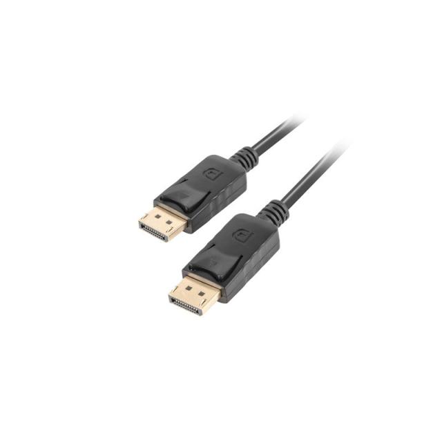 Lanberg - CA-DPDP-10CC-0005-BK cable DisplayPort 0,5 m Negro