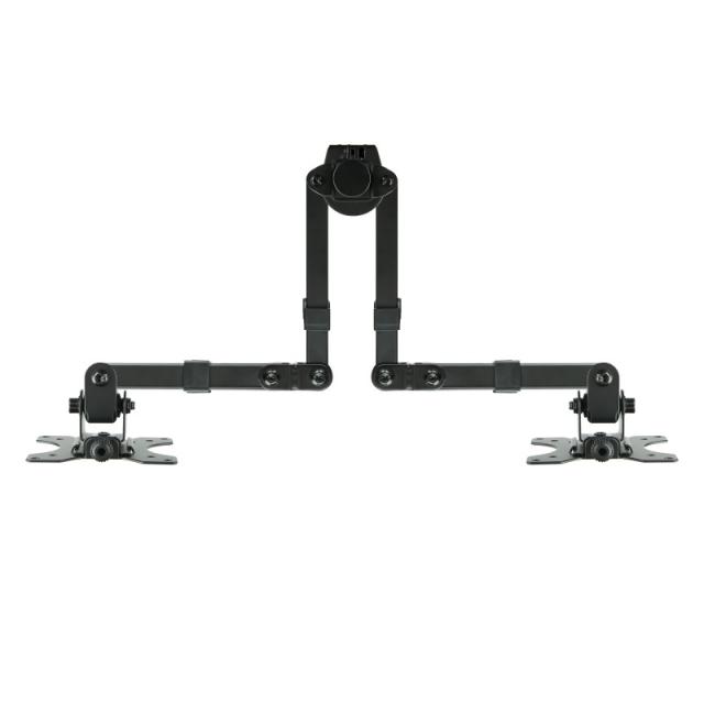TooQ - Soporte de Mesa Giratorio e Inclinable para 2 Pantallas (Monitor / TV Plasma / LCD / LED) 13” – 32”, de Dos Brazos, Negro