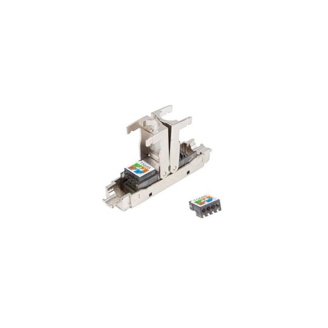 Lanberg - PL2SA-6000TL conector RJ-45 Plata, Transparente