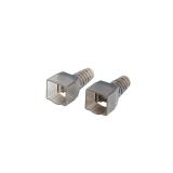 Lanberg - PL2SA-6000TL conector RJ-45 Plata, Transparente