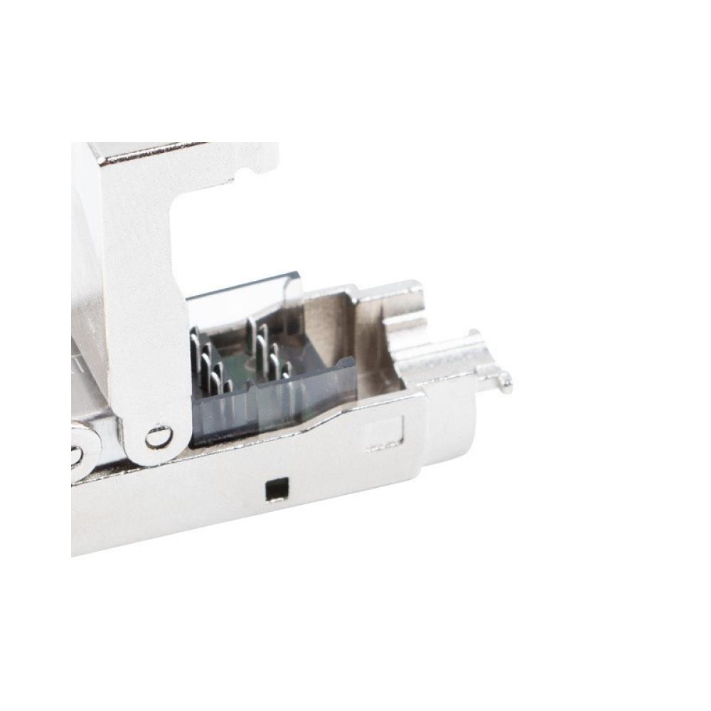 Lanberg - PL2SA-6000TL conector RJ-45 Plata, Transparente