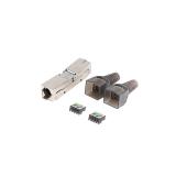 Lanberg - PL2SA-6000TL conector RJ-45 Plata, Transparente