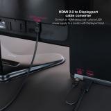 Nanocable - Cable Conversor HDMI 2.0 a DisplayPort V1.2, 1.8 m, Negro