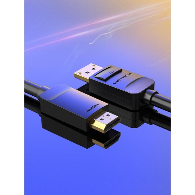 Vention - Cable Conversor HADBG/ Displayport Macho - HDMI Macho/ 1.5m/ Negro