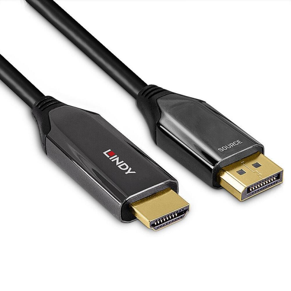 Lindy - 40931 adaptador de cable de vídeo 2 m HDMI tipo A (Estándar) DisplayPort Negro