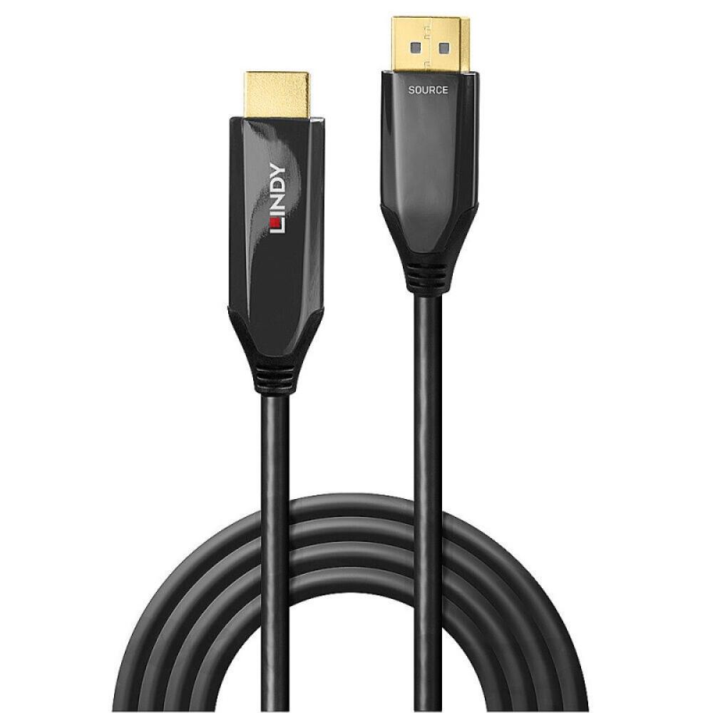 Lindy - 40931 adaptador de cable de vídeo 2 m HDMI tipo A (Estándar) DisplayPort Negro
