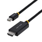 StarTech.com - Cable Adaptador Mini DisplayPort a HDMI de 2m - 4K 60Hz HBR3/HDCP 2.3/DPCP - Cable mDP a HDMI 2.0 - Conversor de