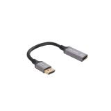 Lanberg - AD-DP-HD-02 adaptador de cable de vídeo 0,2 m DisplayPort HDMI Plata