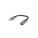 Lanberg - AD-DP-HD-02 adaptador de cable de vídeo 0,2 m DisplayPort HDMI Plata