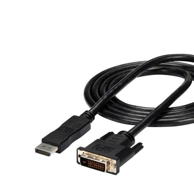 StarTech.com - Cable de 1,8m DisplayPort a DVI - Cable Adaptador DisplayPort a DVI DVI-D Monoenlace de Vídeo 1080p - Cable de DP