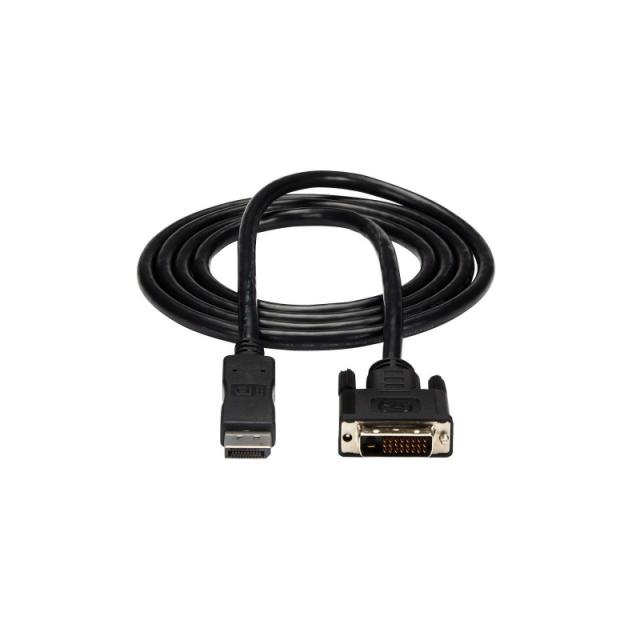 StarTech.com - Cable de 1,8m DisplayPort a DVI - Cable Adaptador DisplayPort a DVI DVI-D Monoenlace de Vídeo 1080p - Cable de DP
