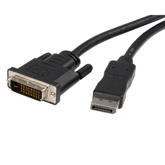 StarTech.com - Cable de 1,8m DisplayPort a DVI - Cable Adaptador DisplayPort a DVI DVI-D Monoenlace de Vídeo 1080p - Cable de DP